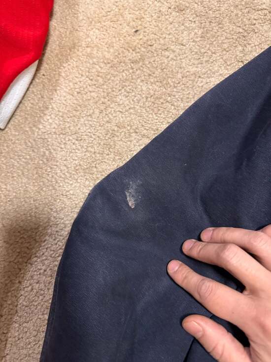 Vintage Carhartt J14 MDT Midnight Navy Sandstone Santa Fe Jacket Large - Picture 5 of 8